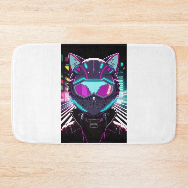 Item preview, Cyberpunk cat - Street Racer | "Cybercat Chronicles" collection designed and sold by RESToRAPTOR.