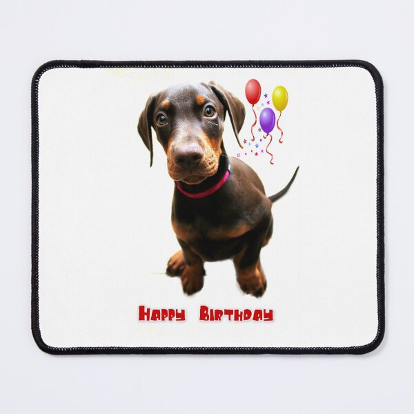 Item preview, Dolly Doberman Birthday designed and sold by Ladymoose.