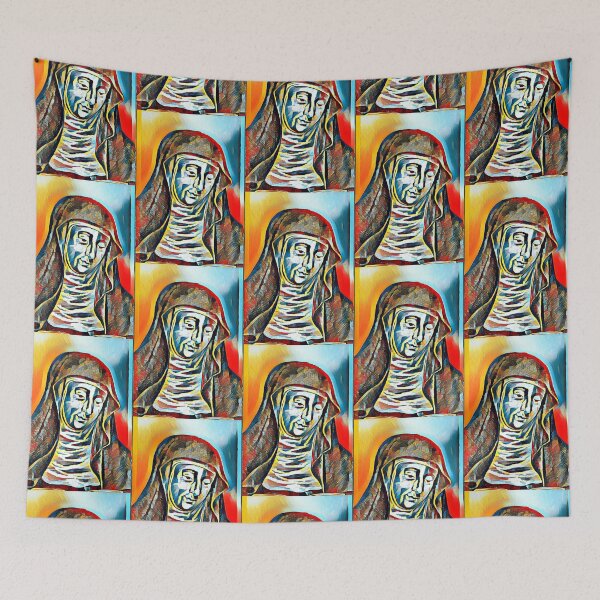 Item preview, Hildegard of Bingen artwork | Hildegard of Bingen Portrait | Hildegard von Bingen Wall Art  designed and sold by Suyogsonar25.