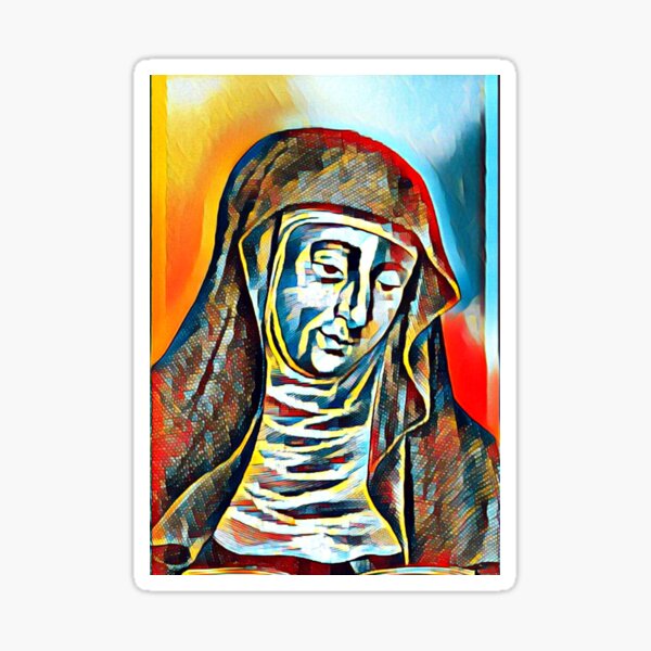 Vista previa del artículo con la obra «Obra de arte de Hildegarda de Bingen | Retrato de Hildegarda de Bingen | Arte de la pared de Hildegard von Bingen», diseñado y vendido por Suyogsonar25.