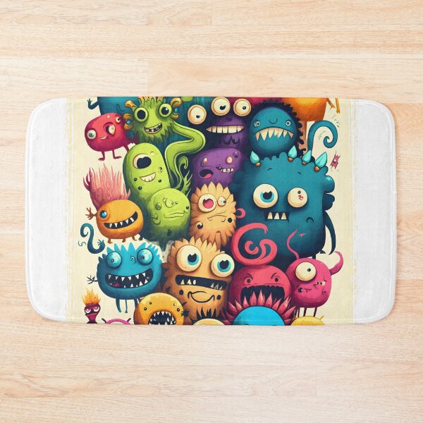 Item preview, Colorful dodle monster art designed and sold by ToySenTrends.