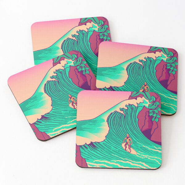 Item preview, 'Surfing Day' Bali is Love Design - Vaporwave Style designed and sold by Ridiculam Toga.