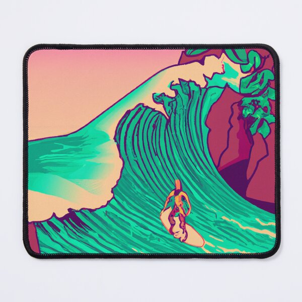 Item preview, 'Surfing Day' Bali is Love Design - Vaporwave Style designed and sold by Ridiculam Toga.