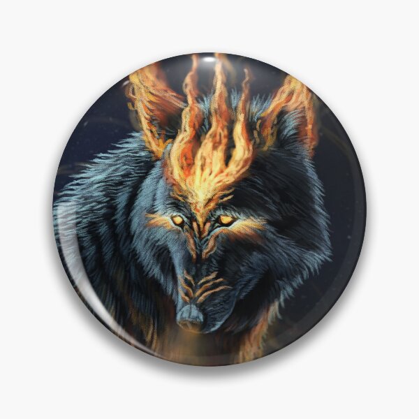 Item preview, Fire Spirit Wolf designed and sold by alandodrawing.