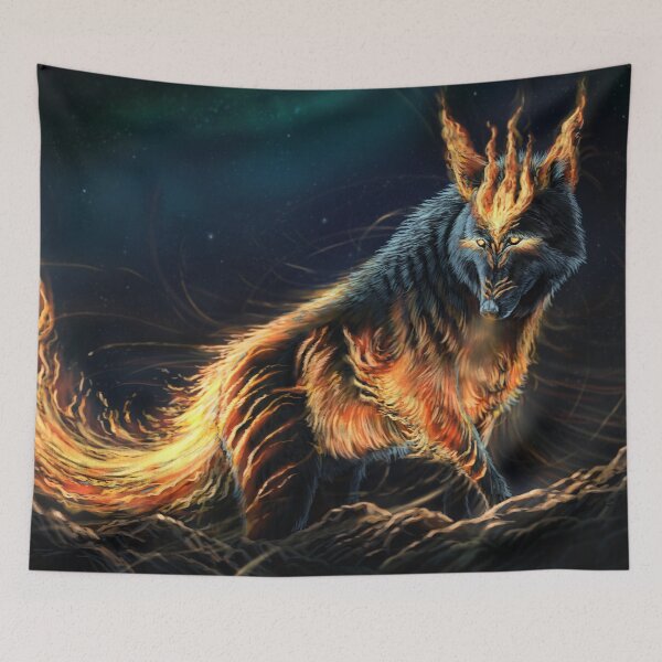 Item preview, Fire Spirit Wolf designed and sold by alandodrawing.