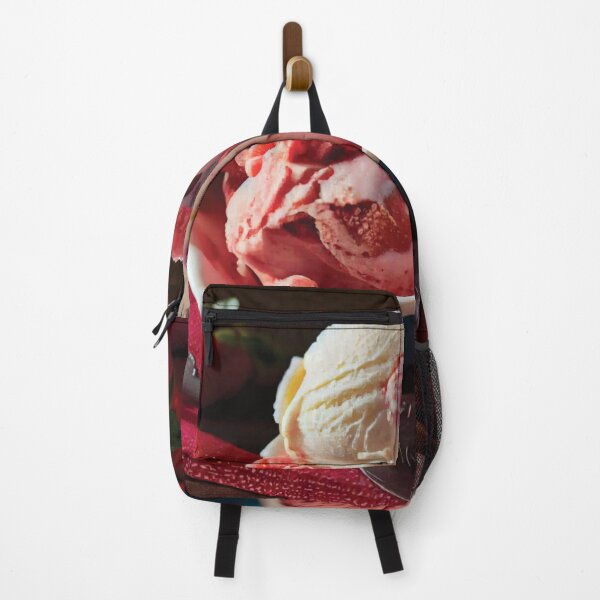 Item preview,  homemade strawberry ice cream with chunks of ripe, juicy strawberries.  designed and sold by DGtaLrtcom.