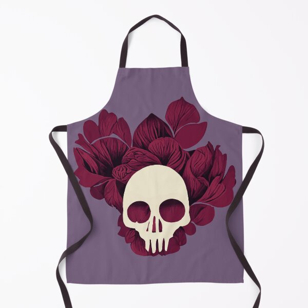 Item preview, Burgundy Petals and Skulls designed and sold by KittyWooWoo.