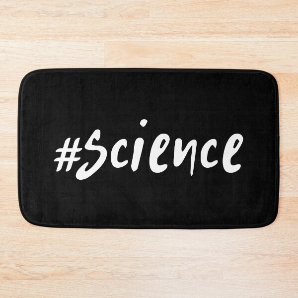 Item preview, Science Word Typography Black and White Minimalist Hashtag designed and sold by SoccaTamam.