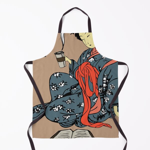 Item preview, Japanese Girl Drinking Coffee | Seneh Design Co. designed and sold by SenehDesignCo.