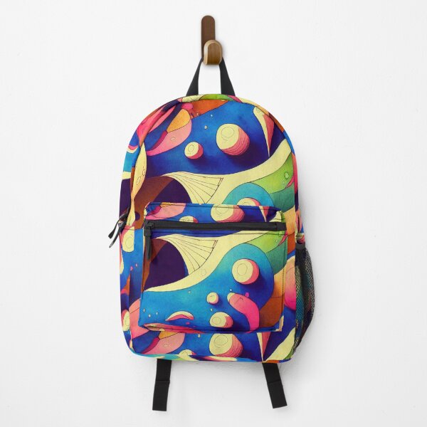 Item preview, Vibrant colorful grotesk monster inspired pattern designed and sold by ToySenTrends.