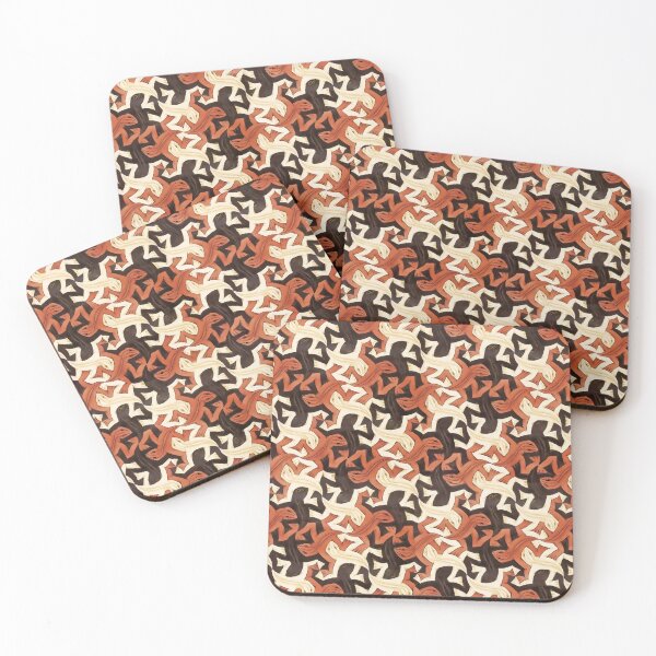 Item preview, Art Deco Bali Geckos Tessellation Camouflage  designed and sold by Izoberu.