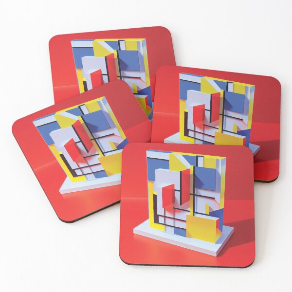 Item preview, Mondrian style in 3d. designed and sold by DGtaLrtcom.