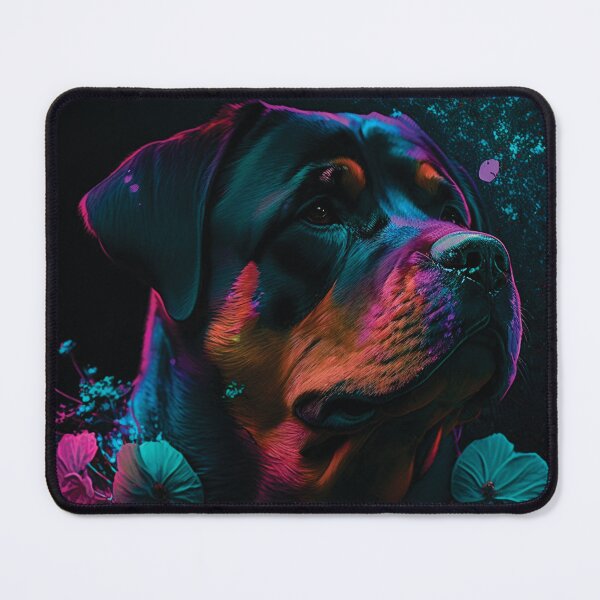 Item preview, Rottweiler stardust portrait designed and sold by HookedOnDogz.