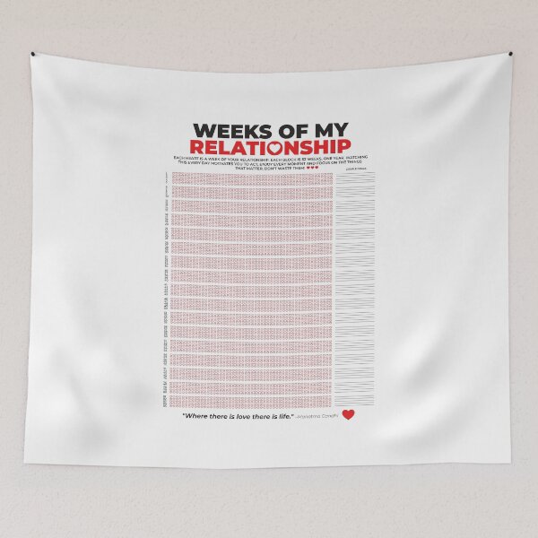 Item preview, Life calendar Weeks of my relationship 2023 Couple goals. designed and sold by grafik.