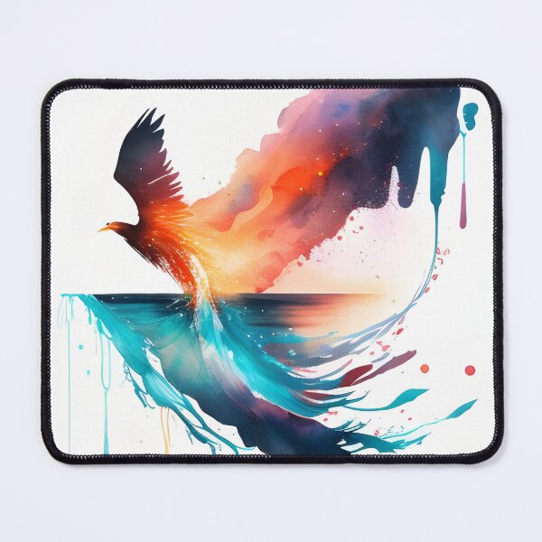 Item preview, rainbow phoenix, colorful bird designed and sold by DEMONIZATOR.