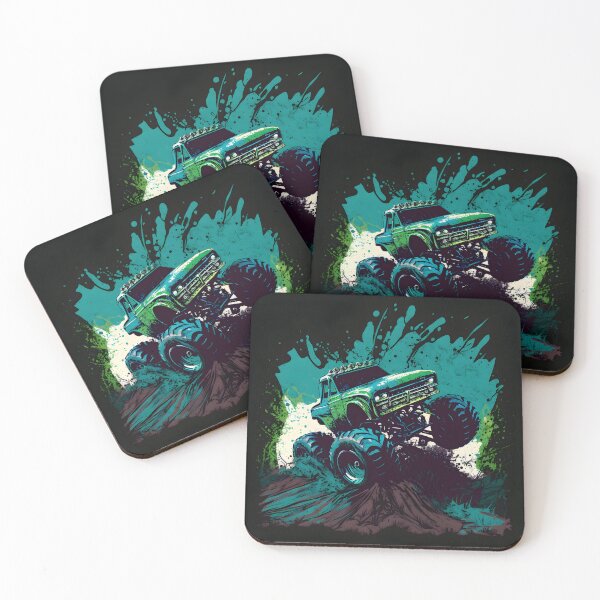 Item preview, Monster Truck - Blue and Green Racing  designed and sold by JoshiexJames.