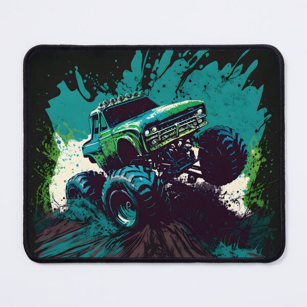 Item preview, Monster Truck - Blue and Green Racing designed and sold by JoshiexJames.
