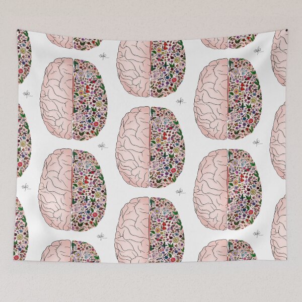Item preview, Floral brain designed and sold by sachinhae24.