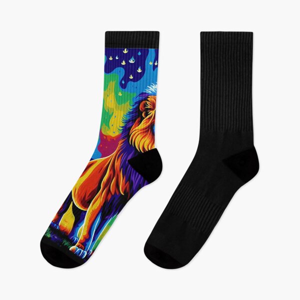 Aperçu de l'œuvre Lion bioluminescent x Champignon Fantasy Art Esthétique créée et vendue par AI-INK.