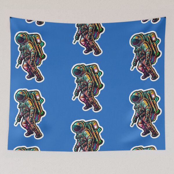 Item preview, Neon Astronaut in Space | Cool Stickers designed and sold by domvito.