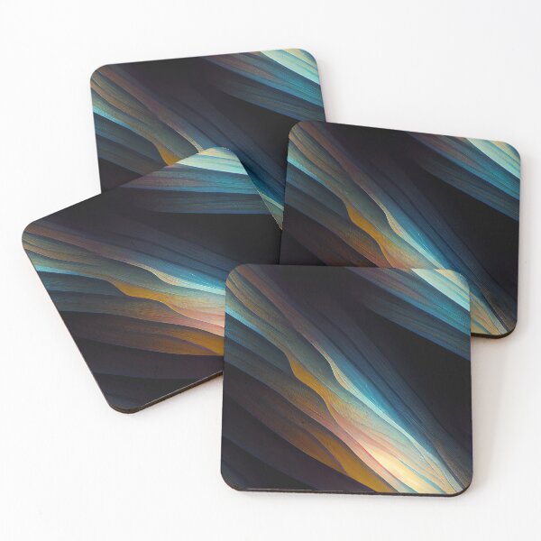 Item preview, muted rainbow pattern shafts of light designed and sold by artfullyprompt.