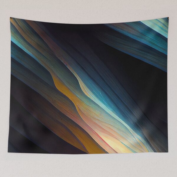 Item preview, muted rainbow pattern shafts of light designed and sold by artfullyprompt.