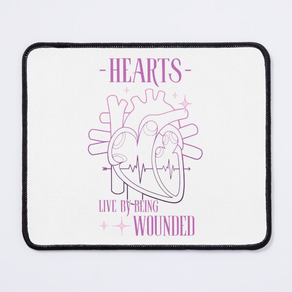 Item preview, Hearts Live By Being Wounded (Anatomical Human Heart with a Quote by Oscar Wilde)  designed and sold by ObsidianDaz.