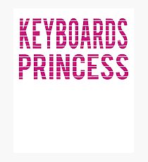 Keyboards Chick - Love Keyboard Musical Photographic Print