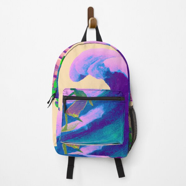 Item preview, 'Catch a Wave' Bali is Love Design - Vaporwave Style designed and sold by Ridiculam Toga.