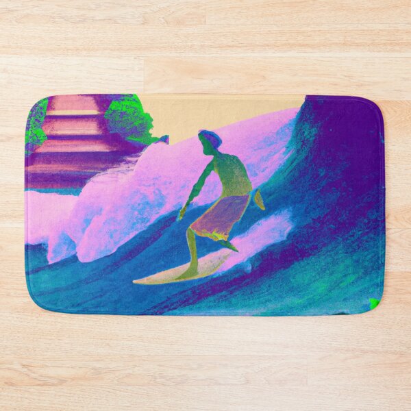 Item preview, 'Catch a Wave' Bali is Love Design - Vaporwave Style designed and sold by Ridiculam Toga.