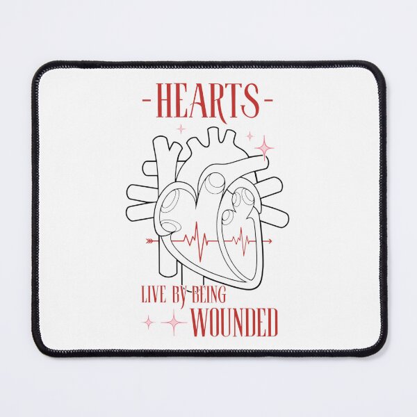 Item preview, Hearts Live By Being Wounded (Anatomical Human Heart with a Quote by Oscar Wilde)  designed and sold by ObsidianDaz.