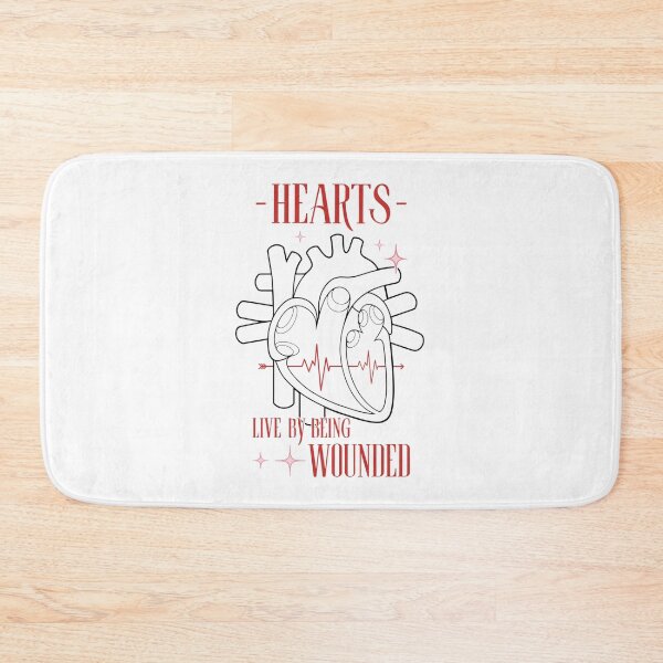 Item preview, Hearts Live By Being Wounded (Anatomical Human Heart with a Quote by Oscar Wilde)  designed and sold by ObsidianDaz.