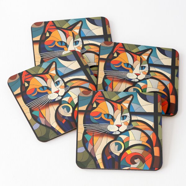 Item preview, cat in rainbow colors, cute kitty designed and sold by DEMONIZATOR.