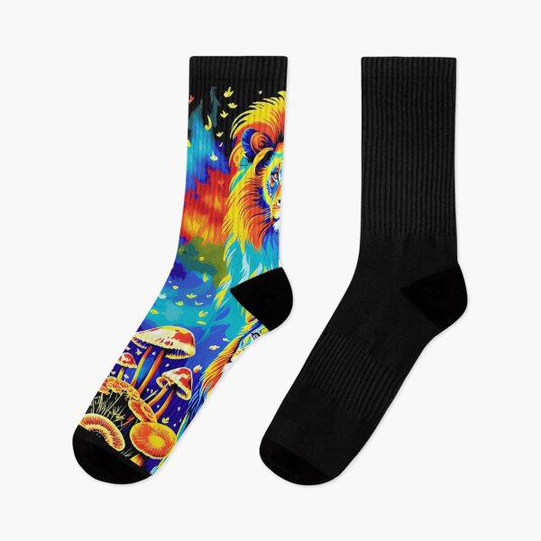 Item preview, Bioluminescent Lion x Mushroom Fantasy Art Aesthetic designed and sold by AI-INK.