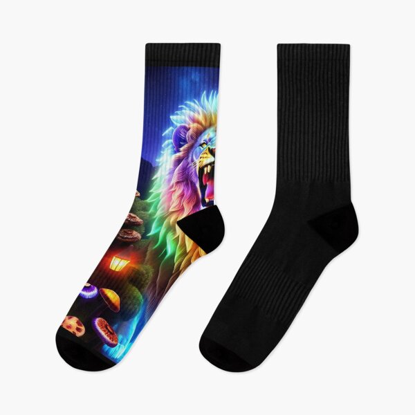 Item preview, Bioluminescent Lion x Mushroom Fantasy Art Aesthetic designed and sold by AI-INK.