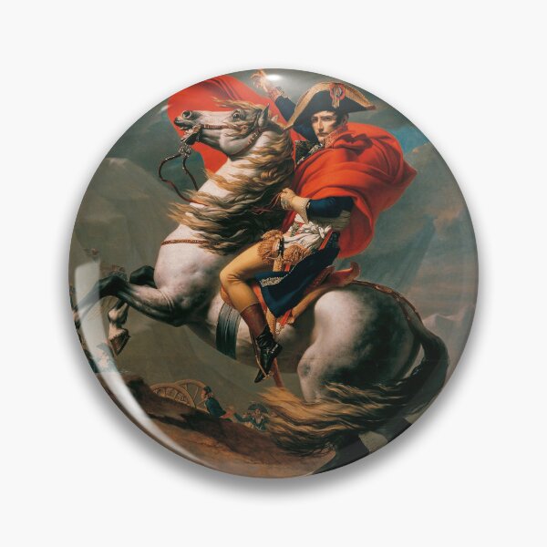 Item preview, Napoleon Crossing the Alps Painting by Jacques-Louis David designed and sold by quackynaut.