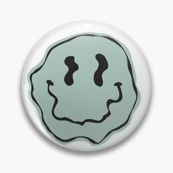 Item preview, Pastel Teal Smiley Retro Boobies designed and sold by AllPunAndGames.