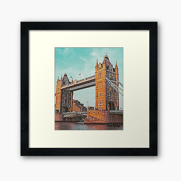 Item preview, Tower Bridge London Print Art designed and sold by sourirebox.