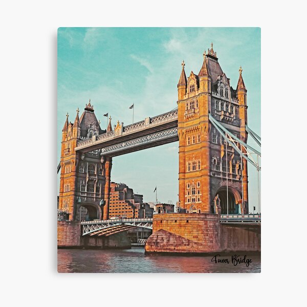 Item preview, Tower Bridge London Print Art designed and sold by sourirebox.