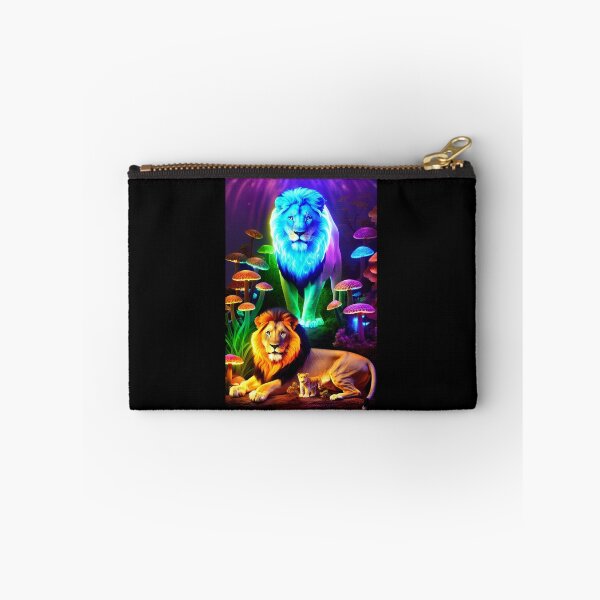 Item preview, Bioluminescent Lion x Mushroom Fantasy Art Aesthetic designed and sold by AI-INK.