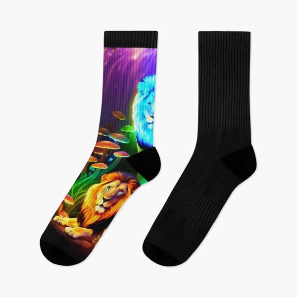 Item preview, Bioluminescent Lion x Mushroom Fantasy Art Aesthetic designed and sold by AI-INK.