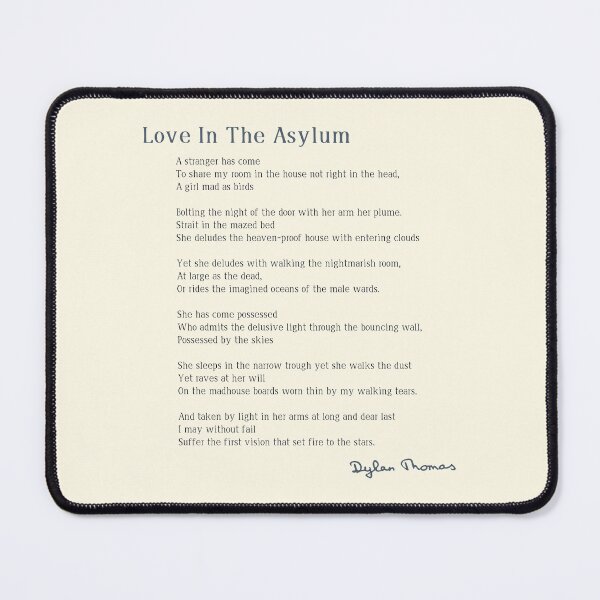 Item preview, Dylan Thomas | Love In The Asylum designed and sold by Bardly-Legal.