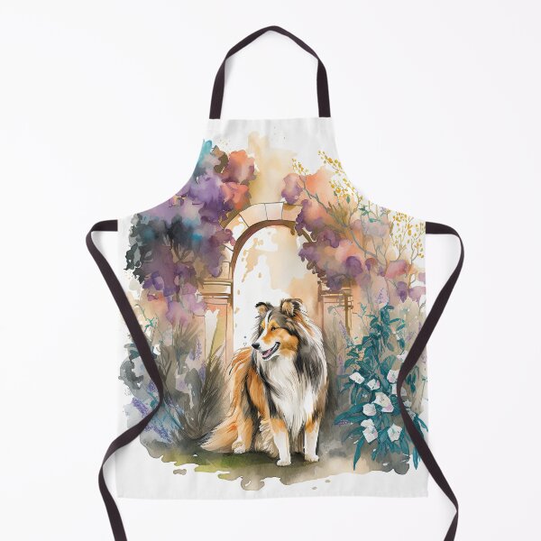 Item preview, Cute Rough Collie Dog Owner Gift - Watercolor Illustration designed and sold by Shmueli Bell.