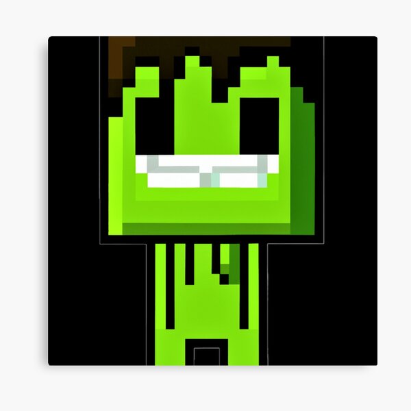 Yellow Minecraft Creeper Face Logo Minecraft Video Game Matte