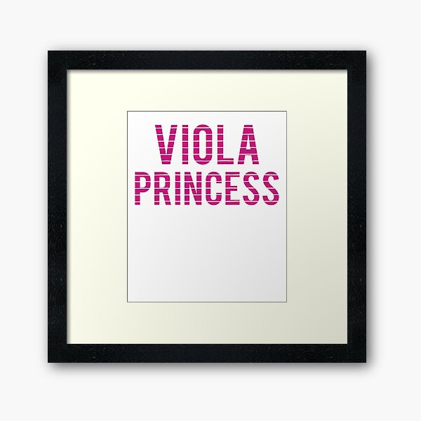 Viola Chick - Love Viola Musical Framed Art Print