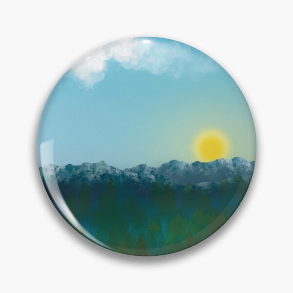 Artikelvorschau, Landscape and Sunrise (large canvas) entworfen und verkauft von Bernsberry Illustrations.