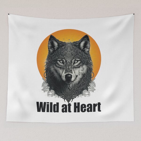 Item preview, Wild at Heart Wolf Design designed and sold by Blend  & Shine.
