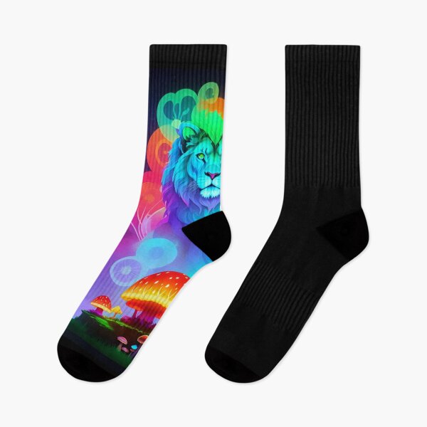 Item preview, Bioluminescent Lion x Mushroom Fantasy Art Aesthetic designed and sold by AI-INK.