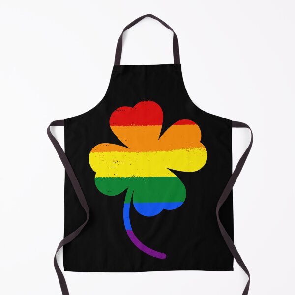 Item preview, LGBT Rainbow Flag Four Leaf Clover Gay Pride Love Mens Womens designed and sold by pipsmerch.