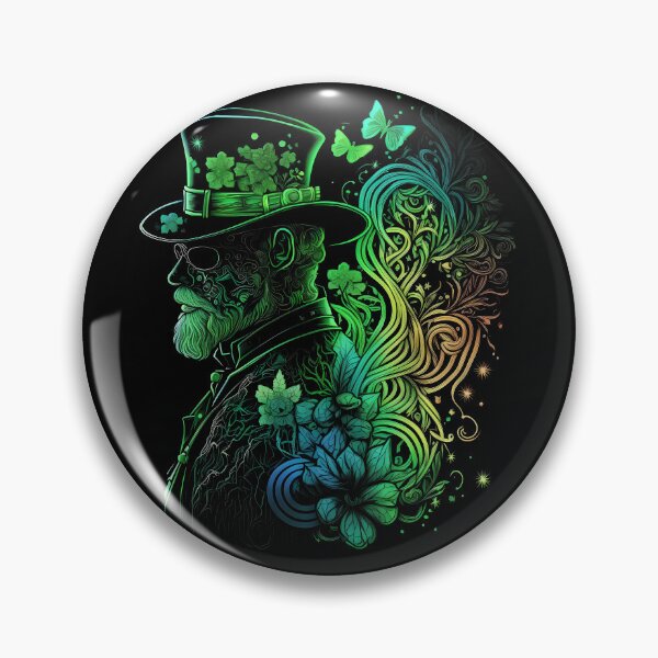 Item preview, Full Length Portrait Of A Long Beard Man With Top Hat, St. Patrick Day designed and sold by digitaldreamHD.